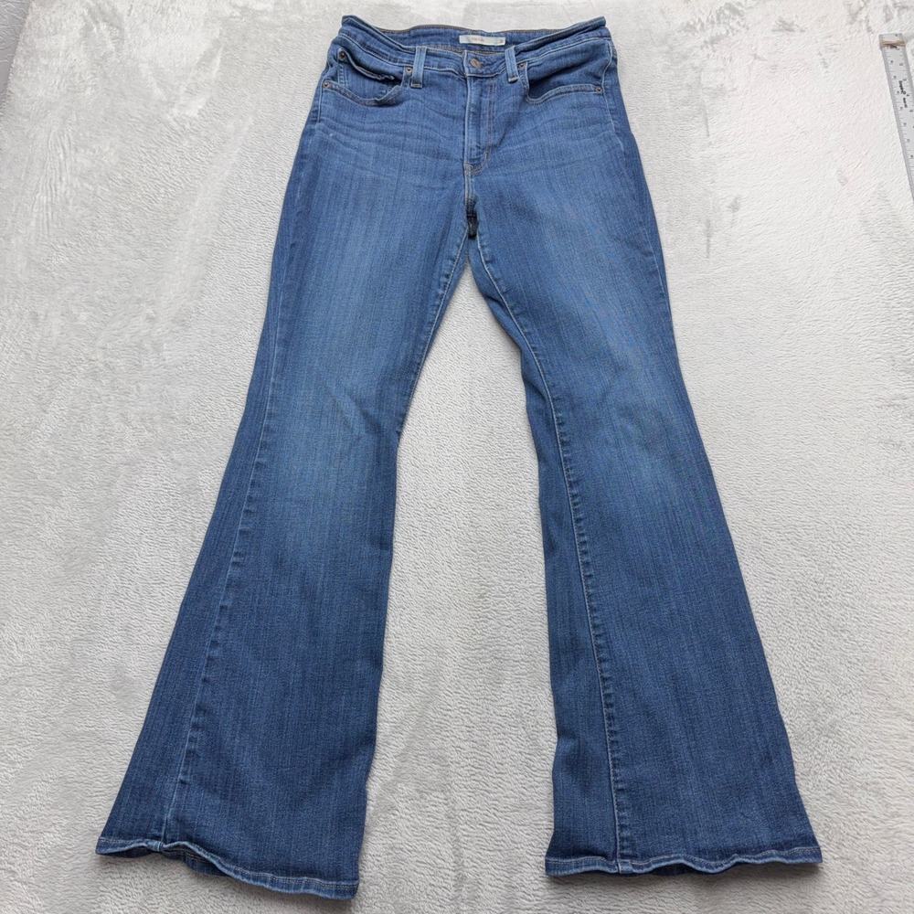Levi's Jeans Womens 31 Blue 726 Flare High Rise Stretch Medium Wash Denim